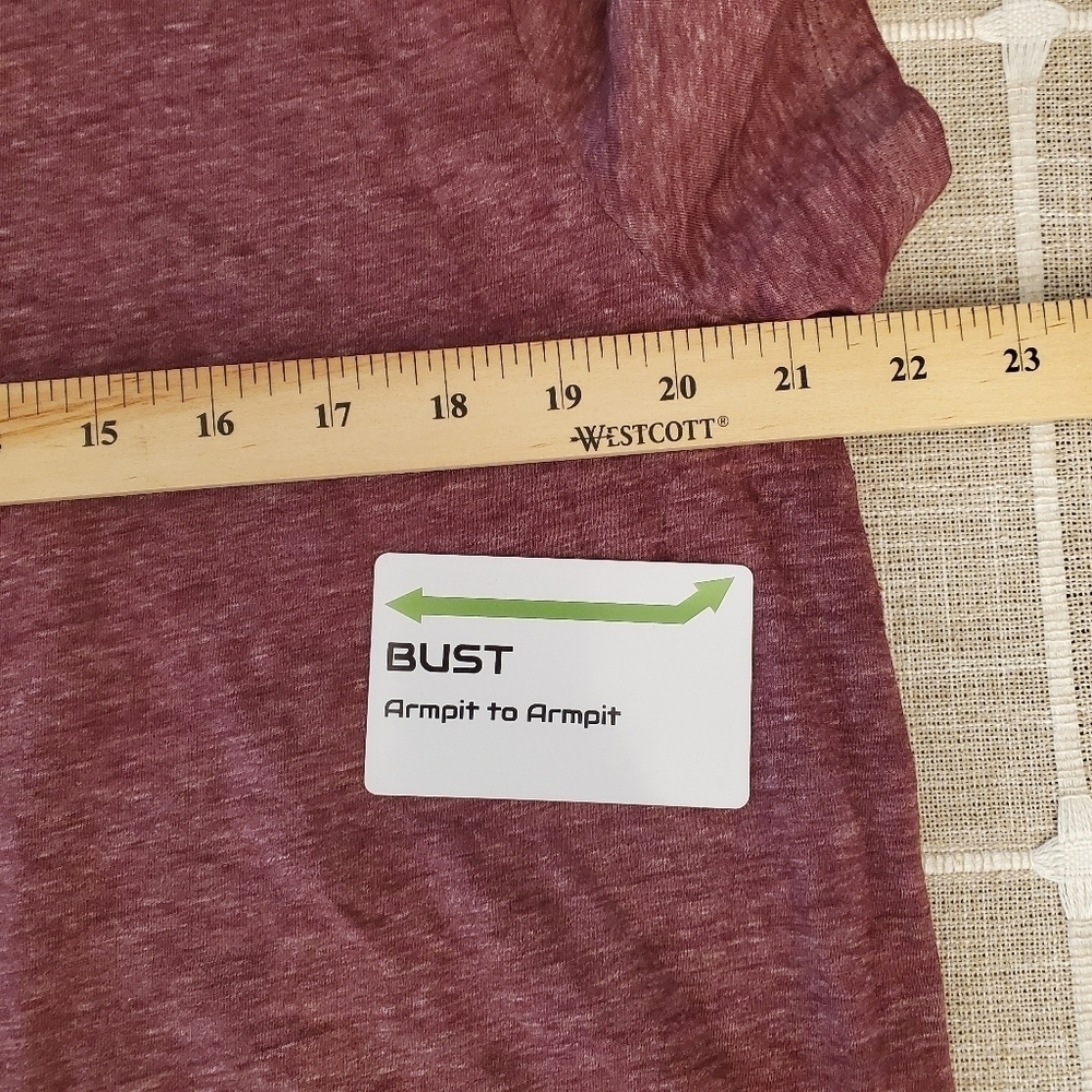 Torrid Size 1 Cotton Blend Relaxed Fit Burnout Crew Neck Tee - Picture 8 of 8